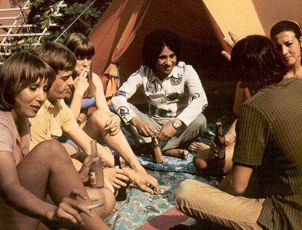 Seventies Hippies Having A Big Steamy Orgy On A Camping