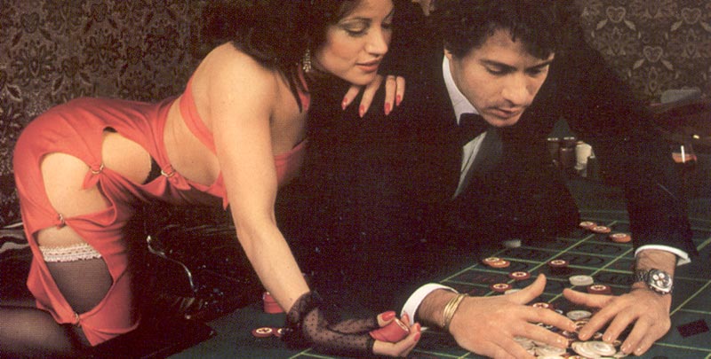 Gambling Seventies Lady Fucked Hard On The Roulette Table