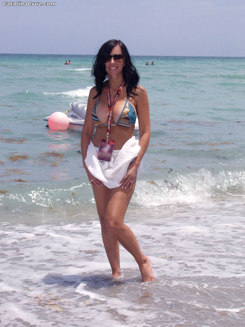 Charming pornstar Catalina Cruz posing in her sexy bikini and nude on vacation  