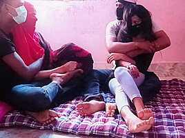 Indian Swinger Couple Swap Wife With Each Other Desi 4some Sex Video