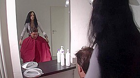 Sexy Hairdresser Fucks With Client