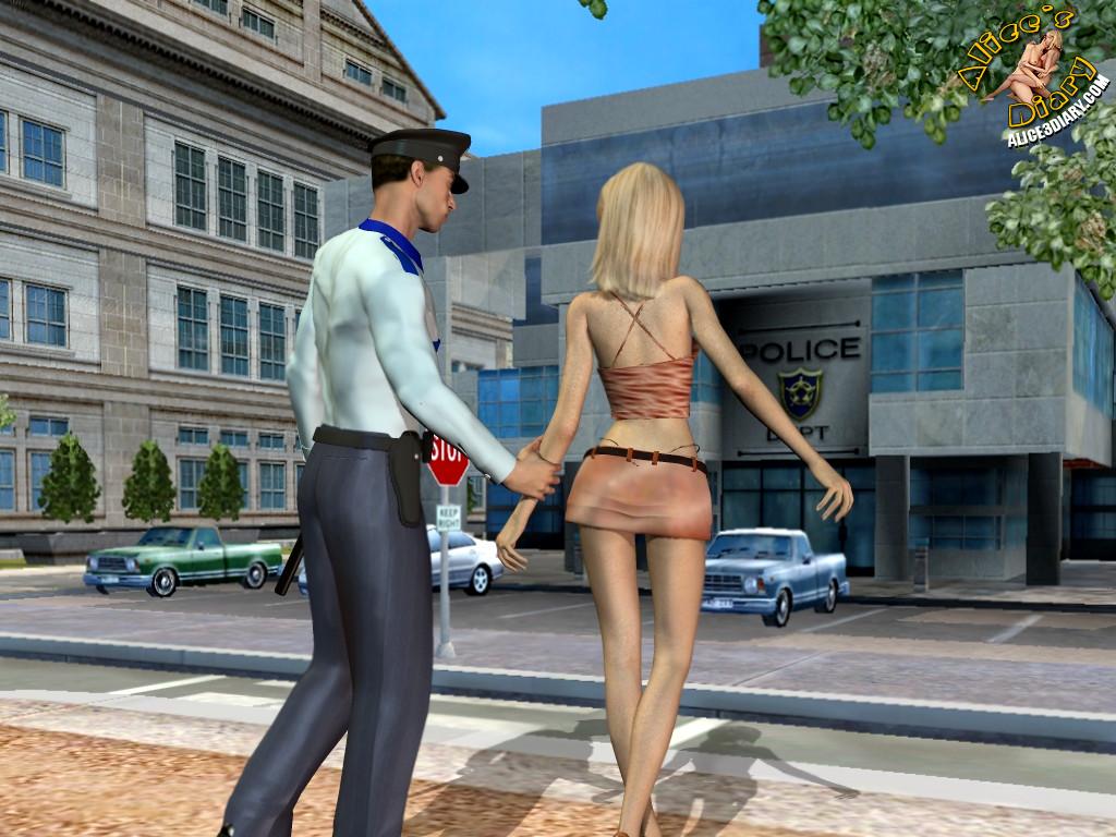 Smashing 3D Sex Attack At The Police Station