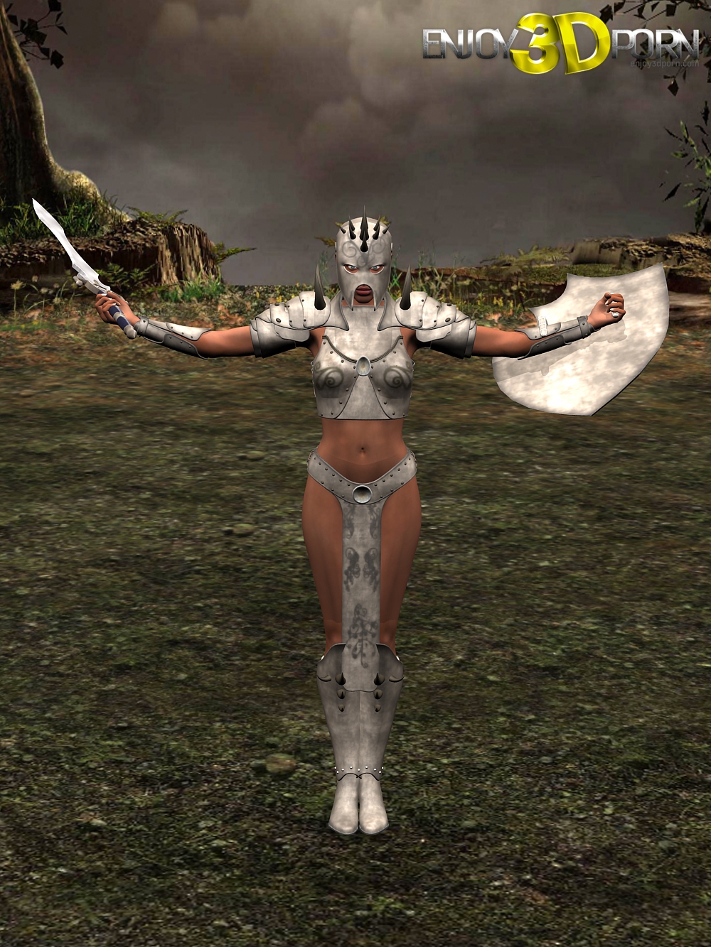 Medieval Knight Sheds Her Armor And Reveals Her Sexy Body