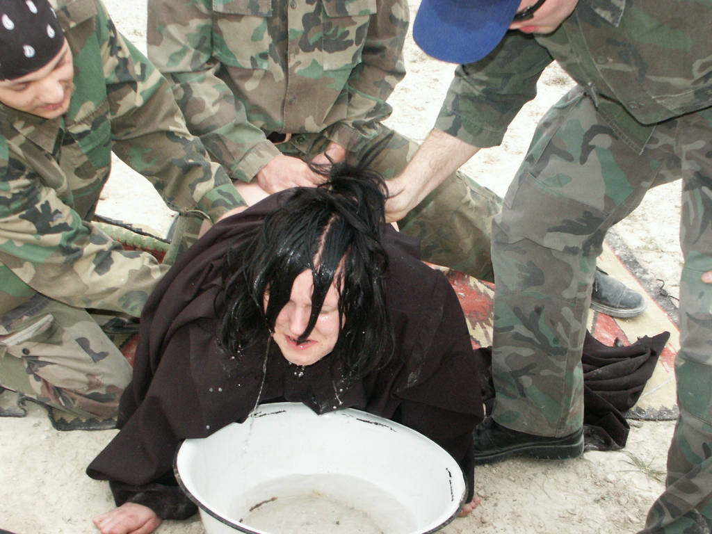 Check Out This Submissive Lady As She Gets Abducted By Soldiers And Experiences An Outdoo