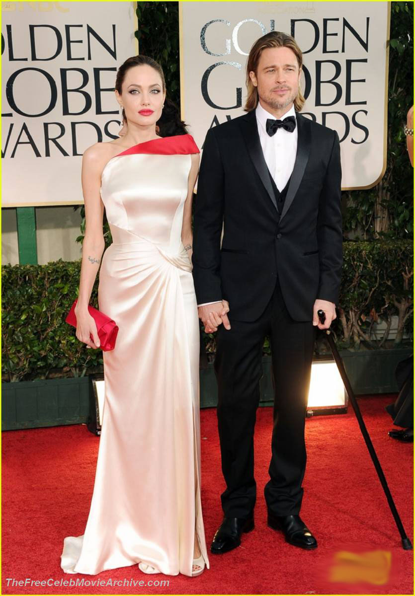 Celebrity Angelina Jolie 69th Annual Golden Globe Awards In ...
